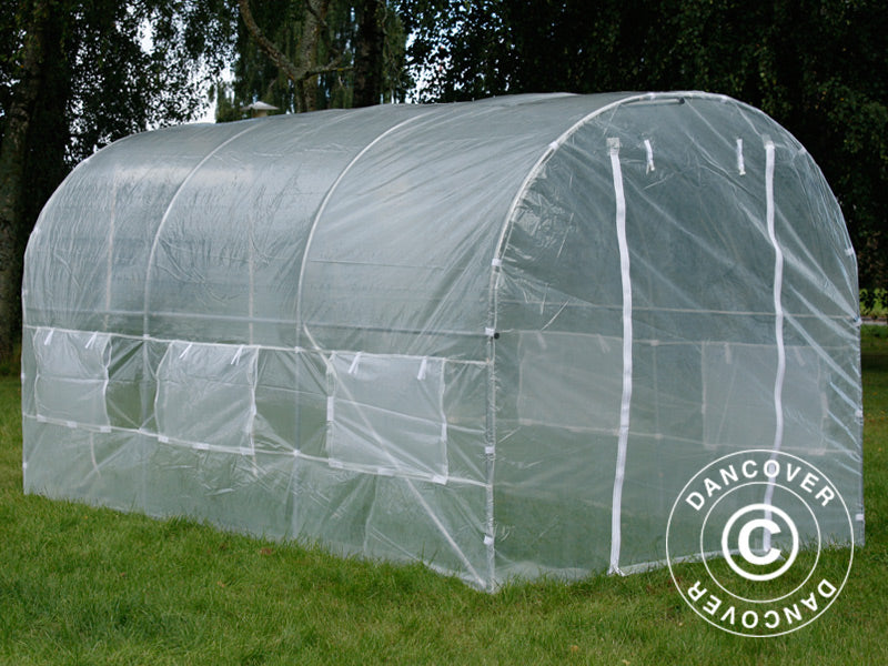 Polytunnel Greenhouse 2x4.5x2 m, 9 m², Transparent