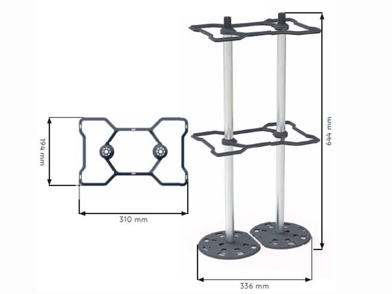 Climbing support, CHILI BUDDY, Anthracite/Silver