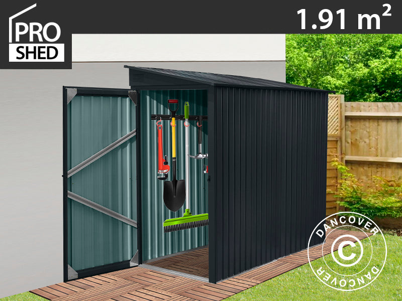 Garden shed, 1.03x1.85x1.9 m ProShed®, 1.91 m², Anthracite