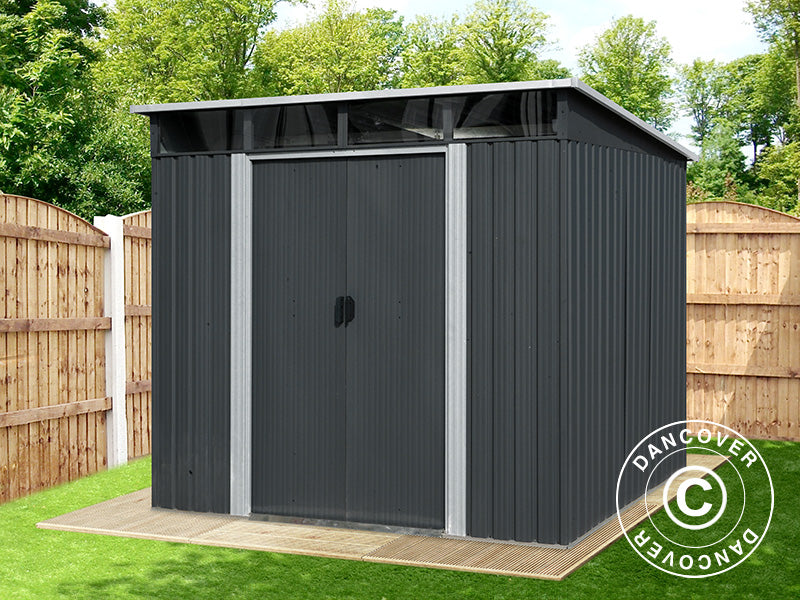 Garden shed w/Skylight, 2.38x1.93x2.03 m, 4.59 m², Anthracite/White