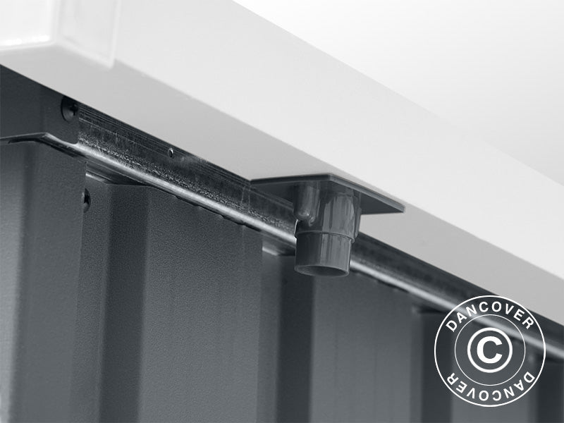 Garden shed w/Skylight, 2.38x1.93x2.03 m, 4.59 m², Anthracite/White