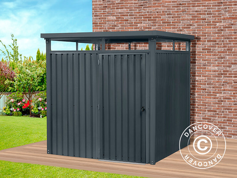 Garden shed w/skylight, 2.04x2.45x2.26 m, 5.0 m², Anthracite