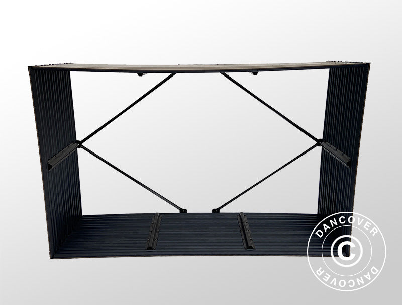 Wood Storage, raised garden bed, GPPS, 1.5x0.5x1 m, 0.75 m²,  Brown ONLY 3 PCS. LEFT