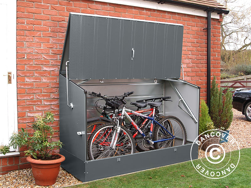 Bike storage, Protect-a-Cycle, Trimetals, 1.96x0.89x1.33 m, 1.74 m²,  Anthracite
