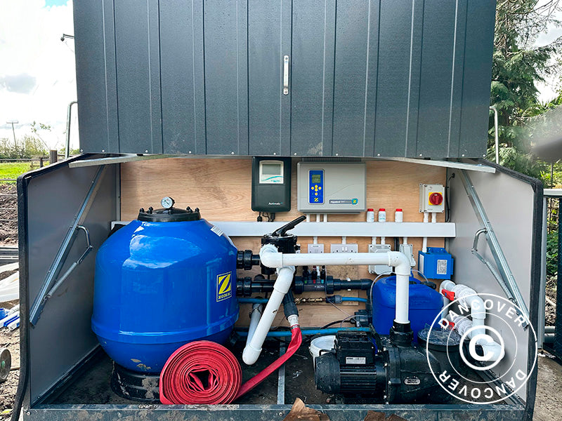 Bike storage w/ramp, Protect-a-Cycle, Trimetals, 1.96x0.89x1.33 m, 1.74 m², Anthracite