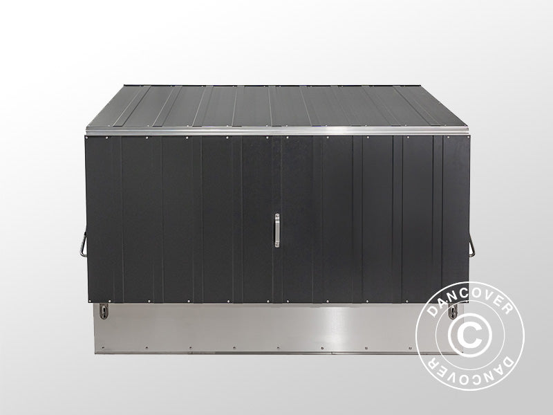 Bike storage w/ramp, Protect-a-Cycle, Trimetals, 1.96x0.89x1.33 m, 1.74 m², Anthracite