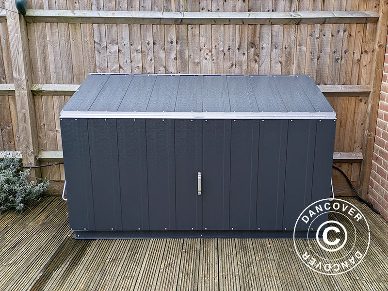 Garden storage box, Storeguard, Trimetals, 1.96x0.89x1.13 m, 1.74 m², Anthracite