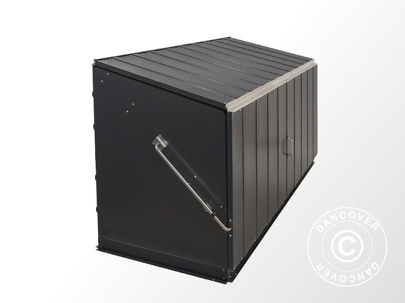 Garden storage box, Storeguard, Trimetals, 1.96x0.89x1.13 m, 1.74 m², Anthracite