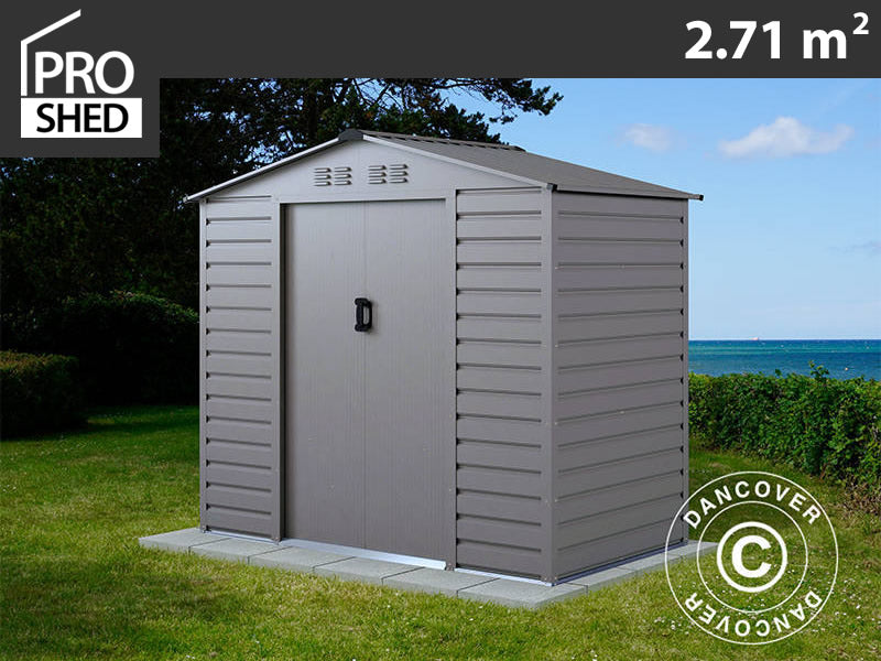 Garden shed 2.13x1.27x1.90 m, 2.71 m², ProShed®, Aluminium Grey