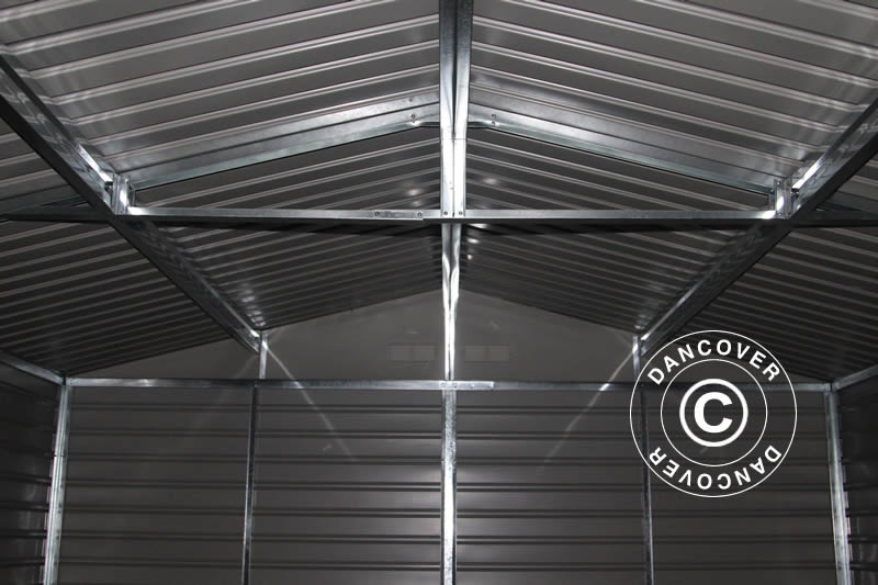 Garden shed 3.4x3.82x2.05 m, 12.99 m², ProShed®, Aluminium Grey