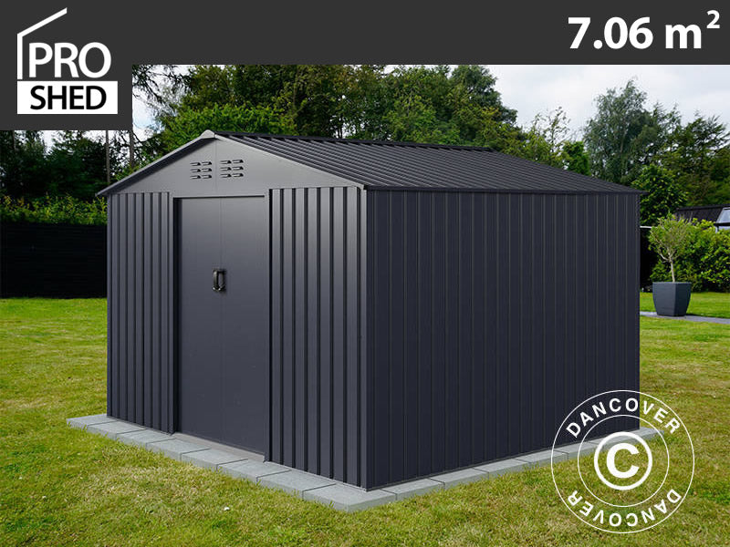 Garden Shed 2.77x2.55x1.92 m, 7.06 m², ProShed®, Anthracite