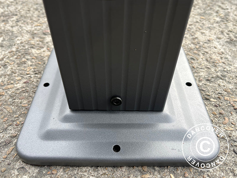 Pergola gazebo Santa Cruz, 4x4 m, Dark grey