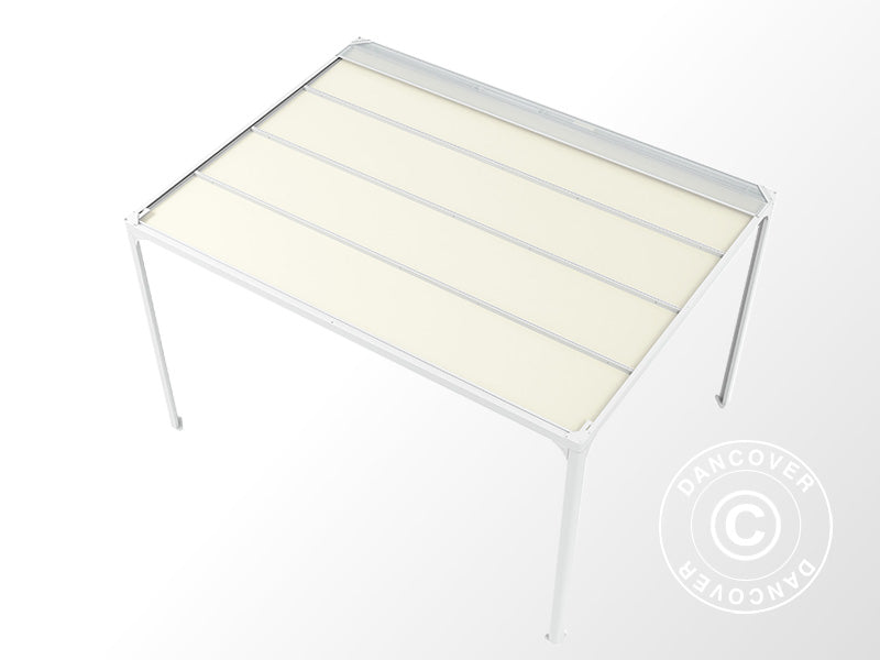 Pergola Gazebo San Fernando 3x3m White/Beige