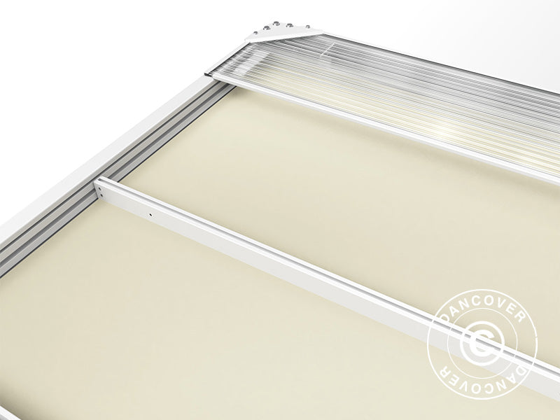 Pergola Gazebo San Fernando 3x3m White/Beige