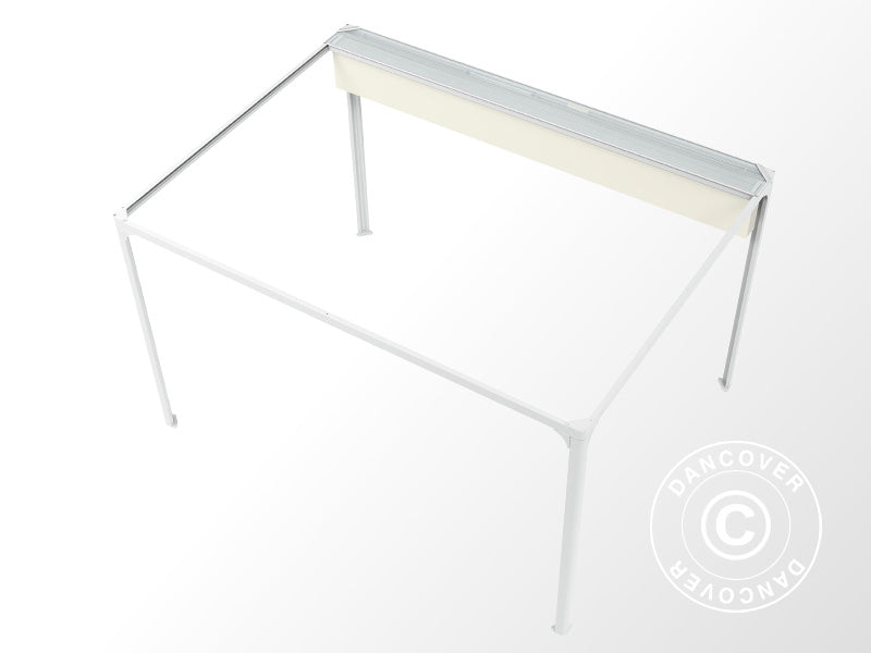 Pergola Gazebo San Fernando 4x4m White/Beige