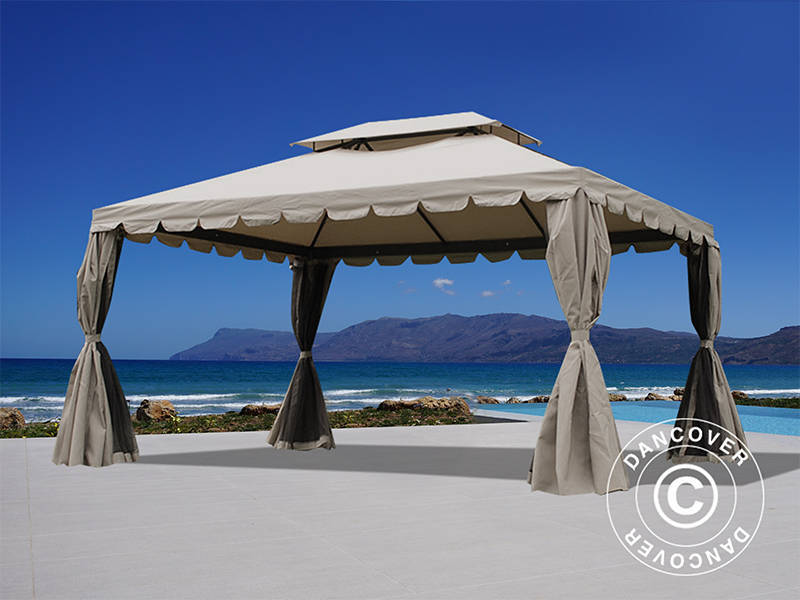 Gazebo Osiris 3x4 m, Dark beige
