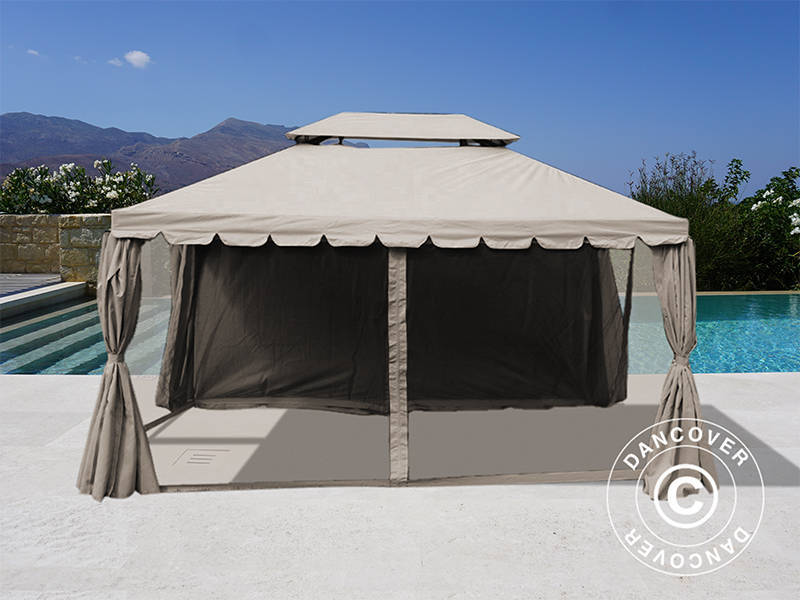 Gazebo Osiris 3x4 m, Dark beige