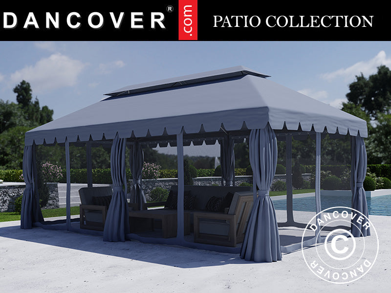 Gazebo Osiris 3x6 m, Grey
