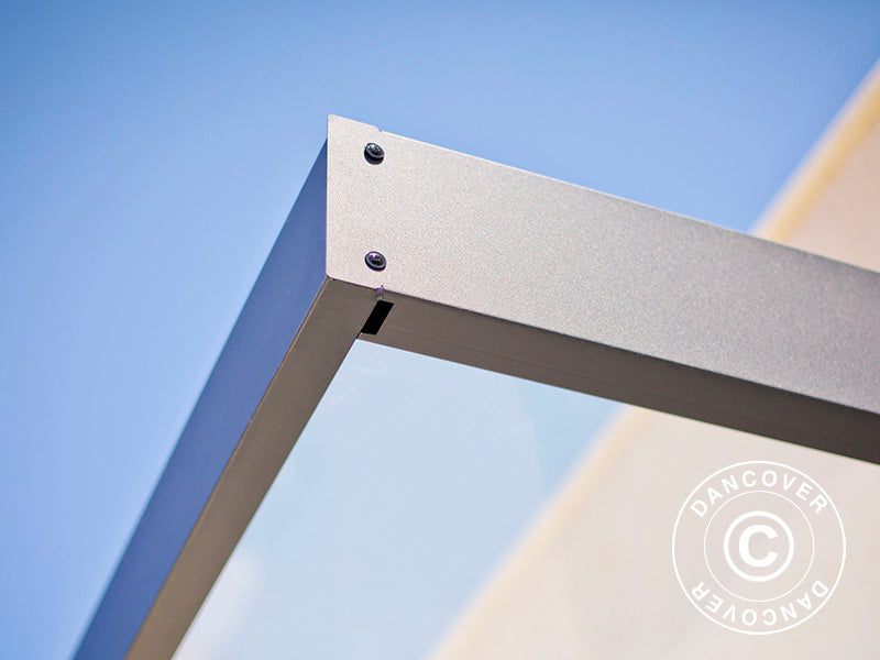 Canopy Sophia 2150, Palram/Canopia, 0.95x2.15x0.17 m, Dark Grey/Clear