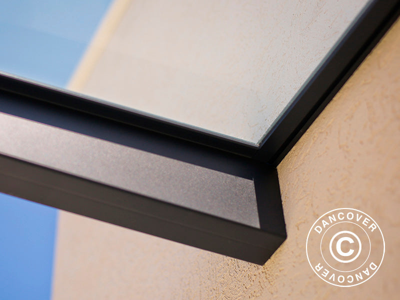 Canopy Sophia 2150, Palram/Canopia, 0.95x2.15x0.17 m, Dark Grey/Clear