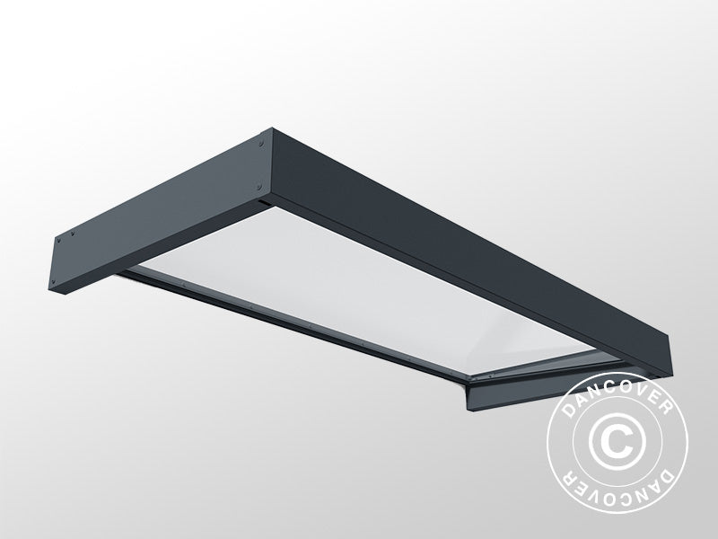 Canopy Sophia 2150, Palram/Canopia, 0.95x2.15x0.17 m, Dark Grey/Clear