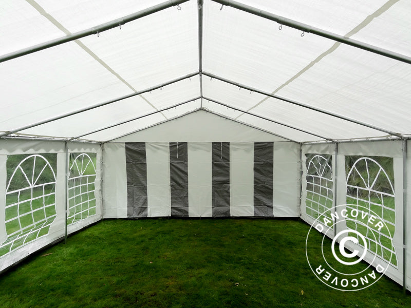 Marquee PLUS 4x10 m PE 700, Grey/White