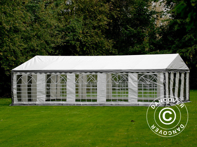 Marquee PLUS 5x10 m PE 700, Grey/White