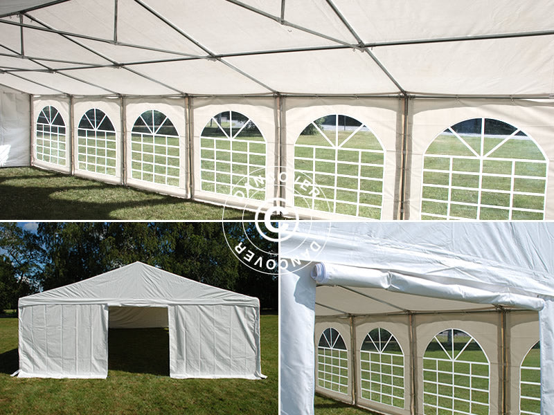 Marquee Exclusive 6x12 m PVC 900, "Arched", White