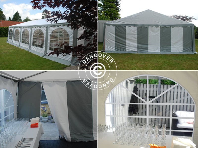 Marquee Original 6x6 m PVC 900, Grey/White