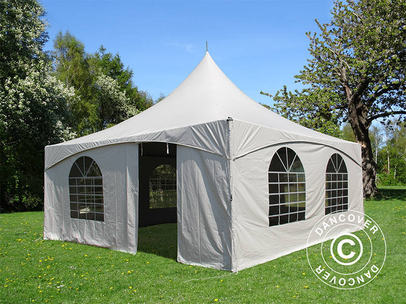 5x5 m PVC White Pagoda Partyzone Steel frame SH