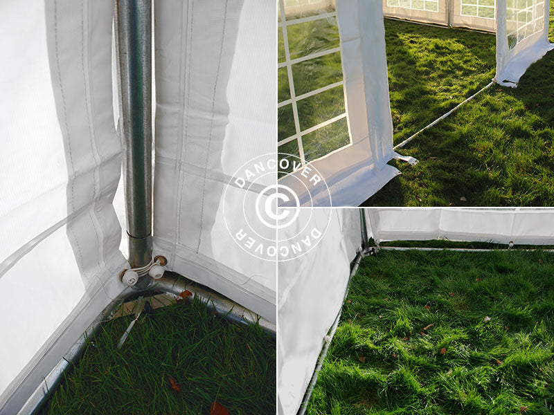 Pagoda Marquee Exclusive 4x4 m PVC, White