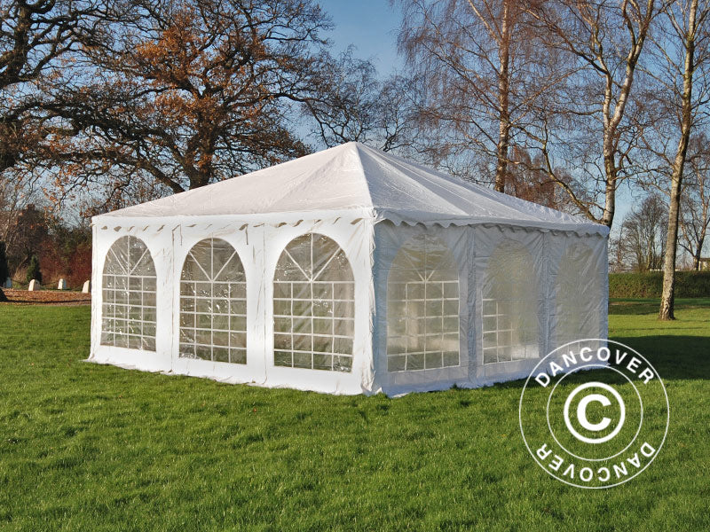 Pagoda Marquee Exclusive 7x7 m PVC, White