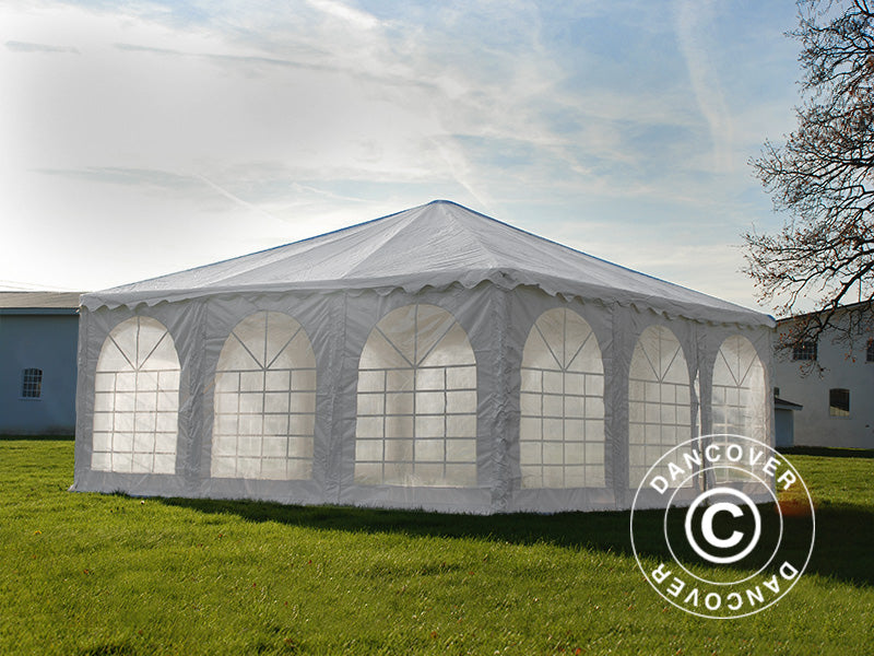 Pagoda Marquee Exclusive 7x7 m PVC, White