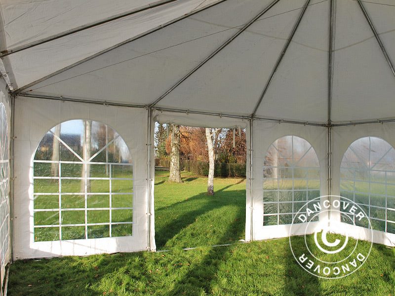 Pagoda Marquee Exclusive 7x7 m PVC, White