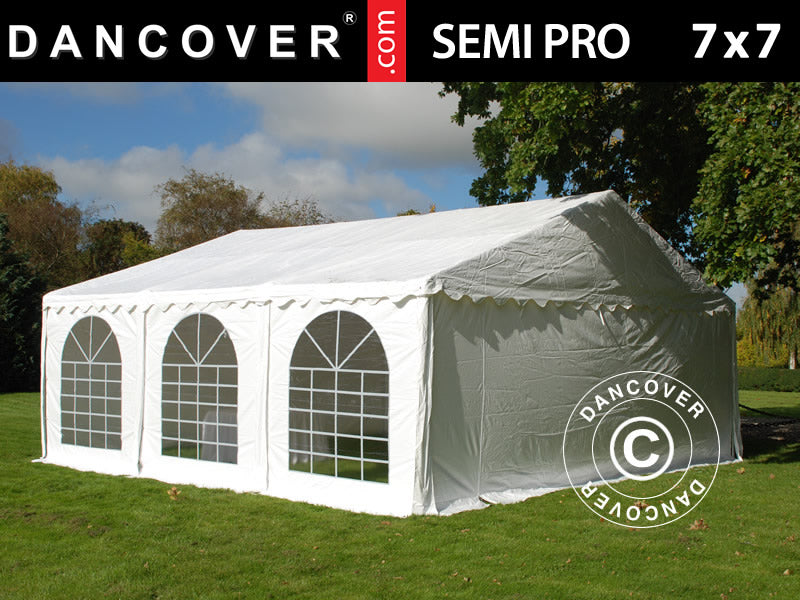 Marquee SEMI PRO Plus 7x7 m PVC 900, White