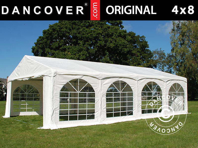 Marquee Original 4x8 m PVC 900, "Arched", White