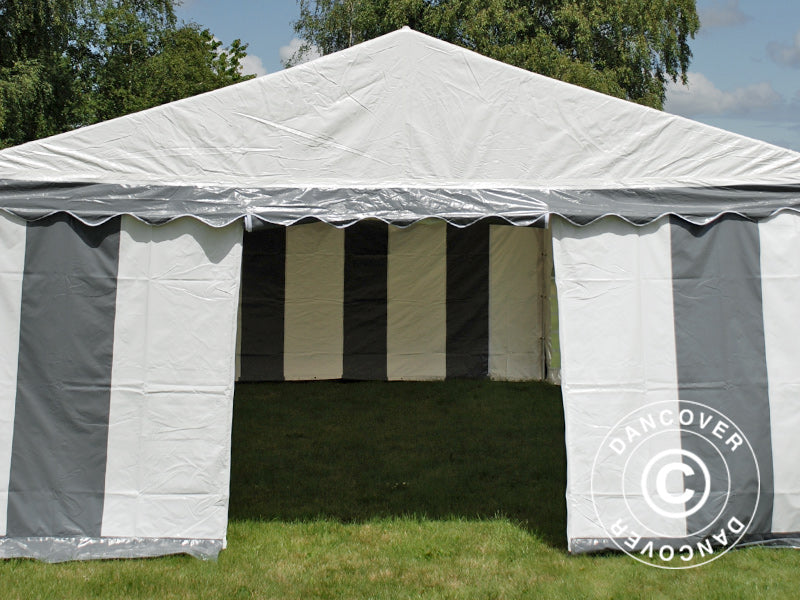 Marquee Original 4x10 m PVC 900, Grey/White