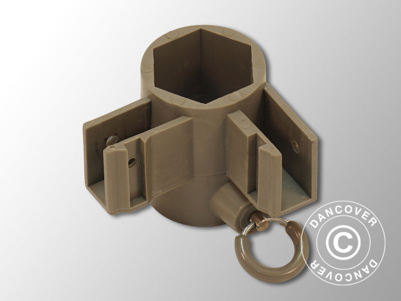 Fitting for corner leg, Grey