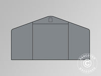 End wall/door for storage shelter PRO 7x7 m and 7x14 m PVC, Grey