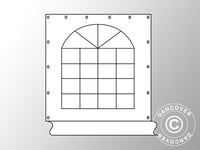 Sidewall with window for Pagoda Exclusive, PVC, White