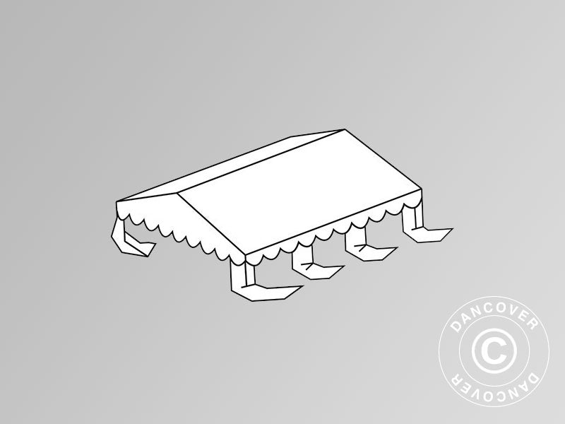 Roof cover for Marquee Original 5x6 m PVC, White