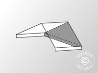2m roof cover end section for SEMI PRO CombiTents®, 5x2m, PVC, White