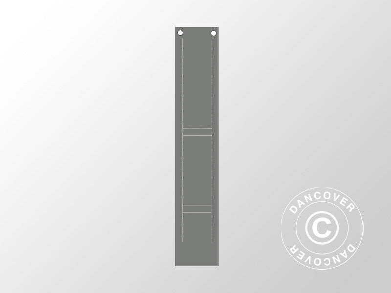 Leg cover 2 m for CombiTents® Exclusive marquees 6x12 m, Grey