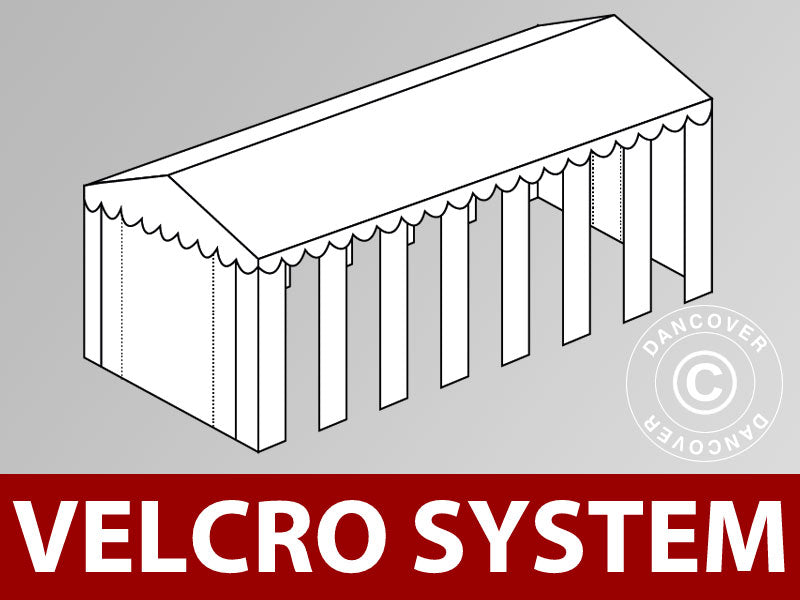 Roof cover with Velcro for SEMI PRO Plus CombiTents® marquee 8x16 m, White