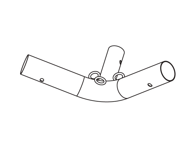3-ways connector w/ 3 rings, Ø42-54 mm