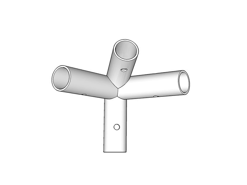 4-ways connector, Ø42 mm, 110°