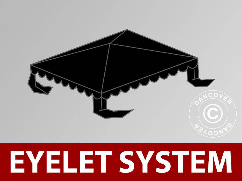 Roof cover for Marquee UNICO, PVC/Polyester, 3x3 m, Black