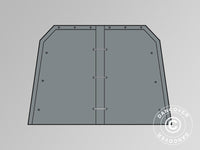 Endwall/door for double garage 5.4x6 m PVC, Grey