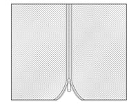 Mesh curtain for Gazebo Osiris 4x6 m, 4 pcs, Black