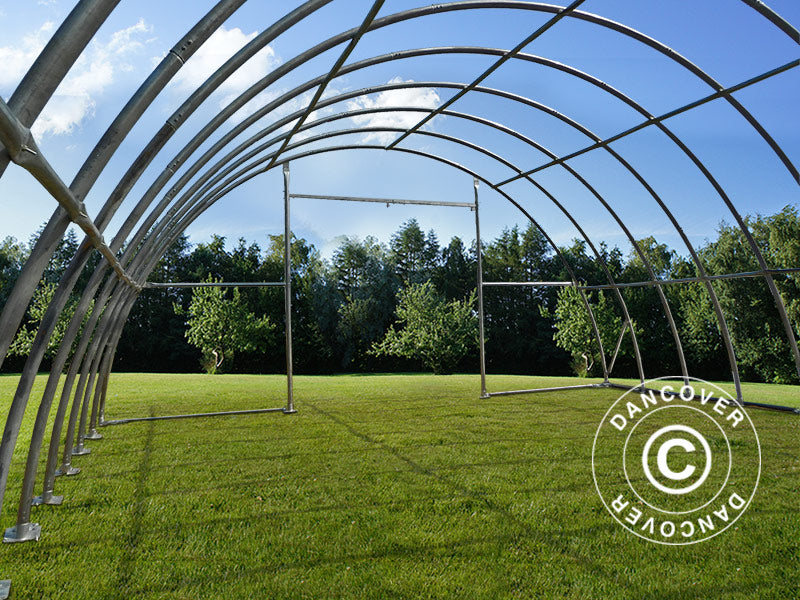 Arched Storage tent 9.15x20x4.5 m, PVC, Green